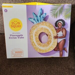 Pineapple Swim Tube Float 6' NEW